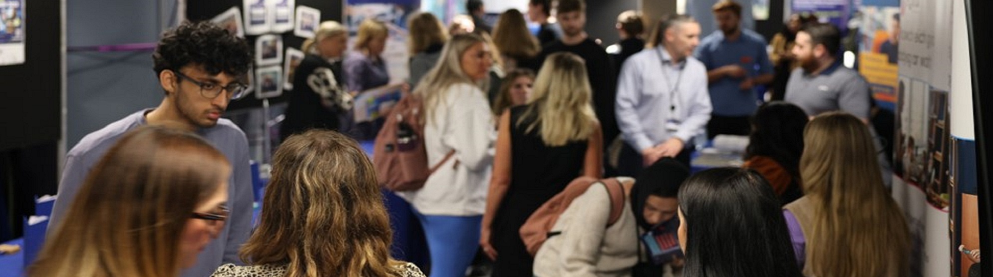 Students at a careers fair