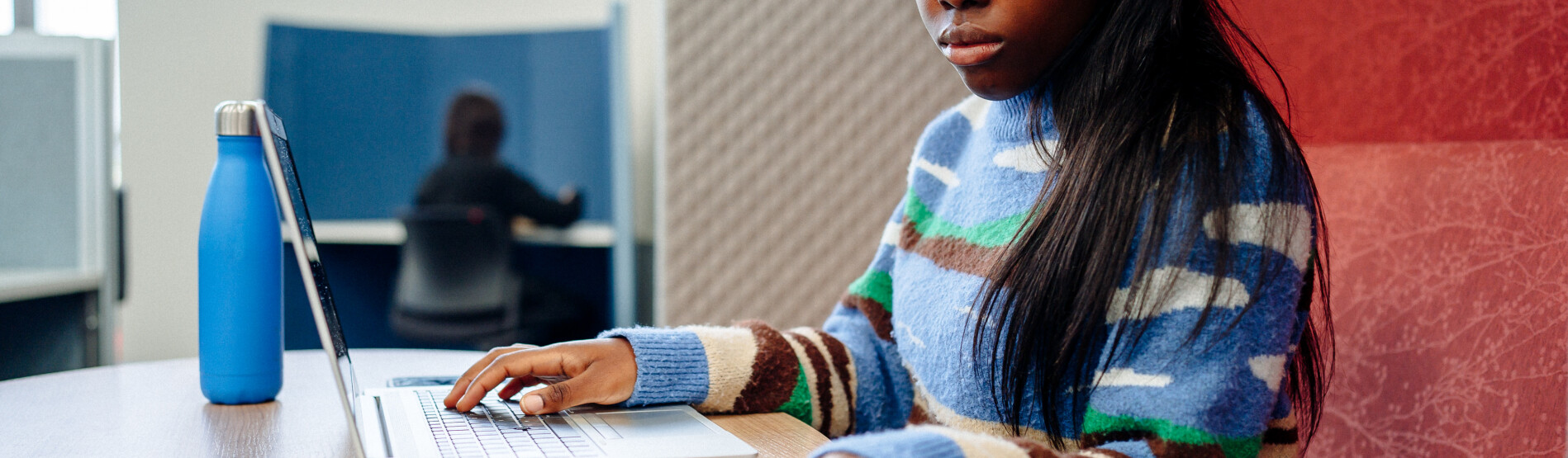 Student studying