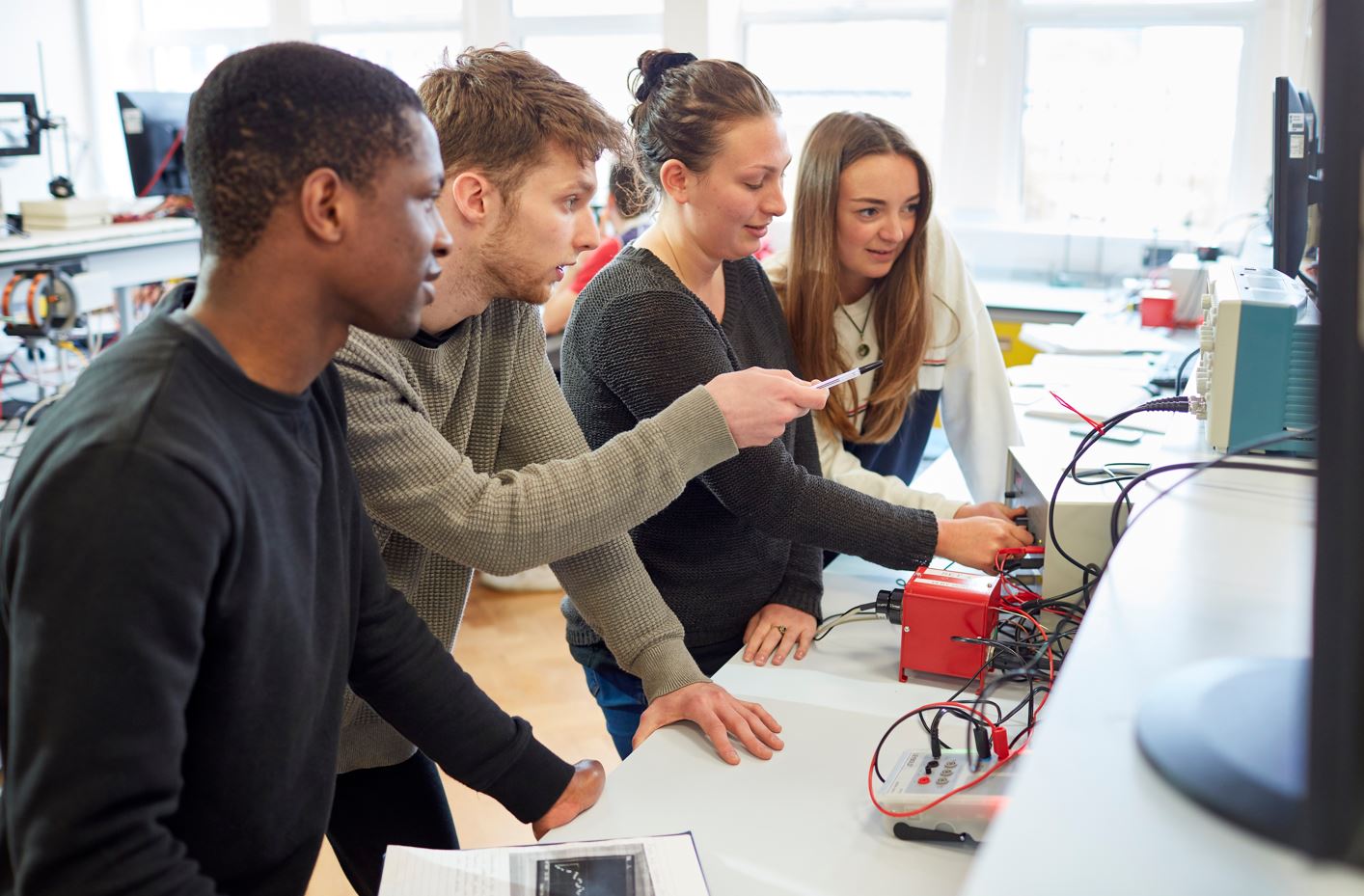 Students in lab