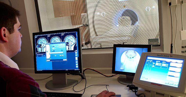 Student working on computer images