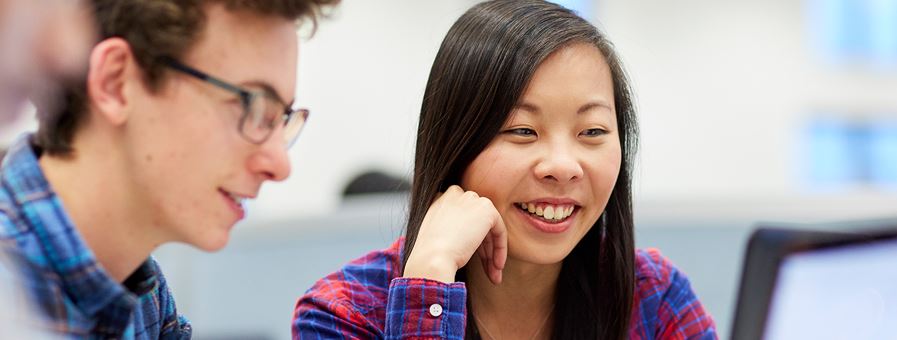 Students in practical suite