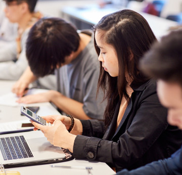 Students in a lecture