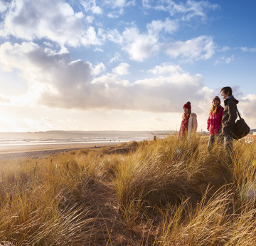 International College Wales Swansea Students on beach